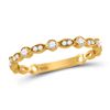 Image 1 : Diamond Classic Stackable Band Ring 1/6 Cttw 10kt Yellow Gold