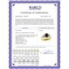 Image 2 : Genuine 1.47 ctw Sapphire & Diamond Ring 14KT Yellow Gold - REF-63X2M
