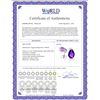 Image 2 : Genuine 3.15 ctw Amethyst Earrings 14KT Rose Gold - REF-21N2R