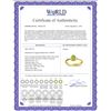 Image 2 : Genuine 0.46 ctw Peridot & Diamond Ring 14KT Yellow Gold - REF-22R5P