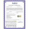 Image 2 : Genuine 10.40 ctw Amethyst & Diamond Earrings 14KT Yellow Gold - REF-120W5Y