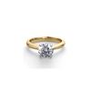 Image 1 : 14K 2Tone Gold 1.41 ctw Natural Diamond Solitaire Ring - REF-443N6R