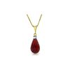 Image 1 : Genuine 8.85 ctw Ruby & Diamond Necklace 14KT Yellow Gold - REF-26N2R