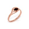 Image 1 : Genuine 0.30 CTW Garnet Ring 14KT Rose Gold - REF-30X5M