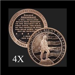 1 oz Second Amendment .999 Fine Copper Bullion Round