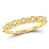 Image 1 : Diamond Stackable Band Ring 1/10 Cttw 10kt Yellow Gold