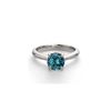 Image 1 : 14K White Gold 1.41 ctw Blue Diamond Solitaire Ring - REF-243N6R