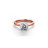 Image 1 : 14K Rose Gold 1.52 ctw Natural Diamond Solitaire Ring - REF-483H5T