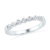 Diamond Slender Fashion Band 1/10 Cttw 10kt White Gold
