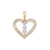 Diamond Heart Pendant 1/6 Cttw 10kt Yellow Gold