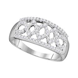 Diamond Fashion Ring 1/3 Cttw 10kt White Gold