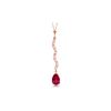 Image 1 : Genuine 1.79 ctw Ruby & Diamond Necklace 14KT Rose Gold - REF-40T7A