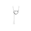 Genuine 2.25 ctw White Topaz Necklace 14KT White Gold - REF-32V9W