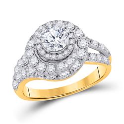 Diamond Solitaire Bridal Wedding Engagement Ring 2.00 Cttw 14kt Yellow Gold