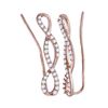 Diamond Climber Earrings 1/2 Cttw 10kt Rose Gold