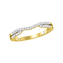 Diamond Contour Enhancer Wedding Band Ring 1/6 Cttw 14kt Yellow Gold