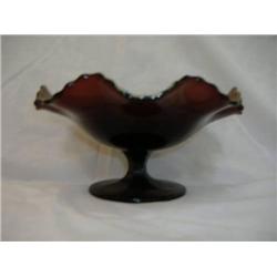 Carnival Glass Fluted Bowl