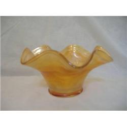 Carnival Glass Fluted Bowl