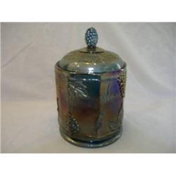 Carnival Glass Covered Jar