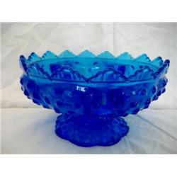 Fenton Dark Blue Candy Dish