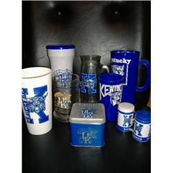 UK Glassware, Salt & Pepper, and Tin