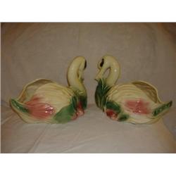 Roseville  2 Large Matching Ducks