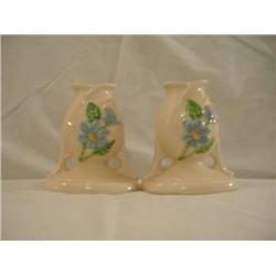 Hull Gloss Magnolia Candleholders