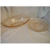 Image 1 : Pink Depression Bowl & Plate
