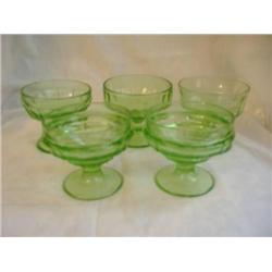 Green Depression 5 Sherbets