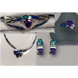 CRUSHED OPAL JEWELRY SET