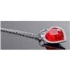 Image 1 : Austrian Crystal with Swarovski Elements - Red heart necklace