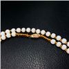 Image 2 : Asian White Jade Necklace 14k Gold Plated Clasp With Chinese Window Shade Box