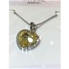 Image 2 : Austrian Crystal with Swarovski Elements - Yellow heart necklace