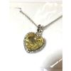 Image 3 : Austrian Crystal with Swarovski Elements - Yellow heart necklace