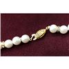 Image 3 : White Akoya Shell Pearl Necklace 49 Pearls