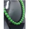 Image 2 : Elegant Large Jade Bead Necklace