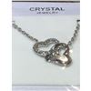 Image 2 : Austrian Crystal with Swarovski Elements - Interlocking hearts-Clear