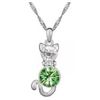 Image 1 : Austrian Crystal with Swarovski Elements - Kitten-Green