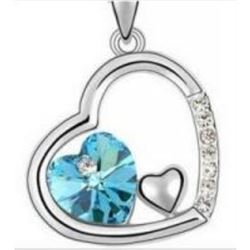 Austrian Crystal with Swarovski Elements - Cradle of hearts-Blue
