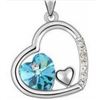 Image 1 : Austrian Crystal with Swarovski Elements - Cradle of hearts-Blue