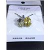 Image 2 : Austrian Crystal with Swarovski Elements - Clover hearts-Yellow