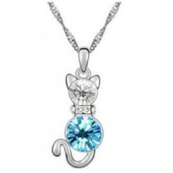 Austrian Crystal with Swarovski Elements - Kitten-Blue