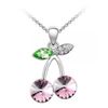 Image 1 : Austrian Crystal with Swarovski Elements - Cherries-Pink