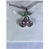 Image 4 : Austrian Crystal with Swarovski Elements - Cherries-Pink