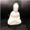Image 2 : Asian Hand Carved White Jade Resting Buddha Figure