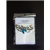 Image 2 : Austrian Crystal with Swarovski Elements - Angel wings & Love/Heart-Blue