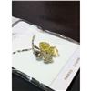 Image 3 : Austrian Crystal with Swarovski Elements - Clover hearts-Yellow