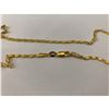 Image 3 : 18K Yellow Gold Plated Necklace With Unique Link