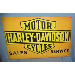 Antique style retro Harley Davidson advertising sign