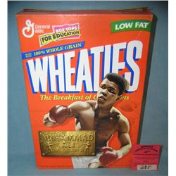 Muhammed Ali boxing champion Wheaties cereal box
